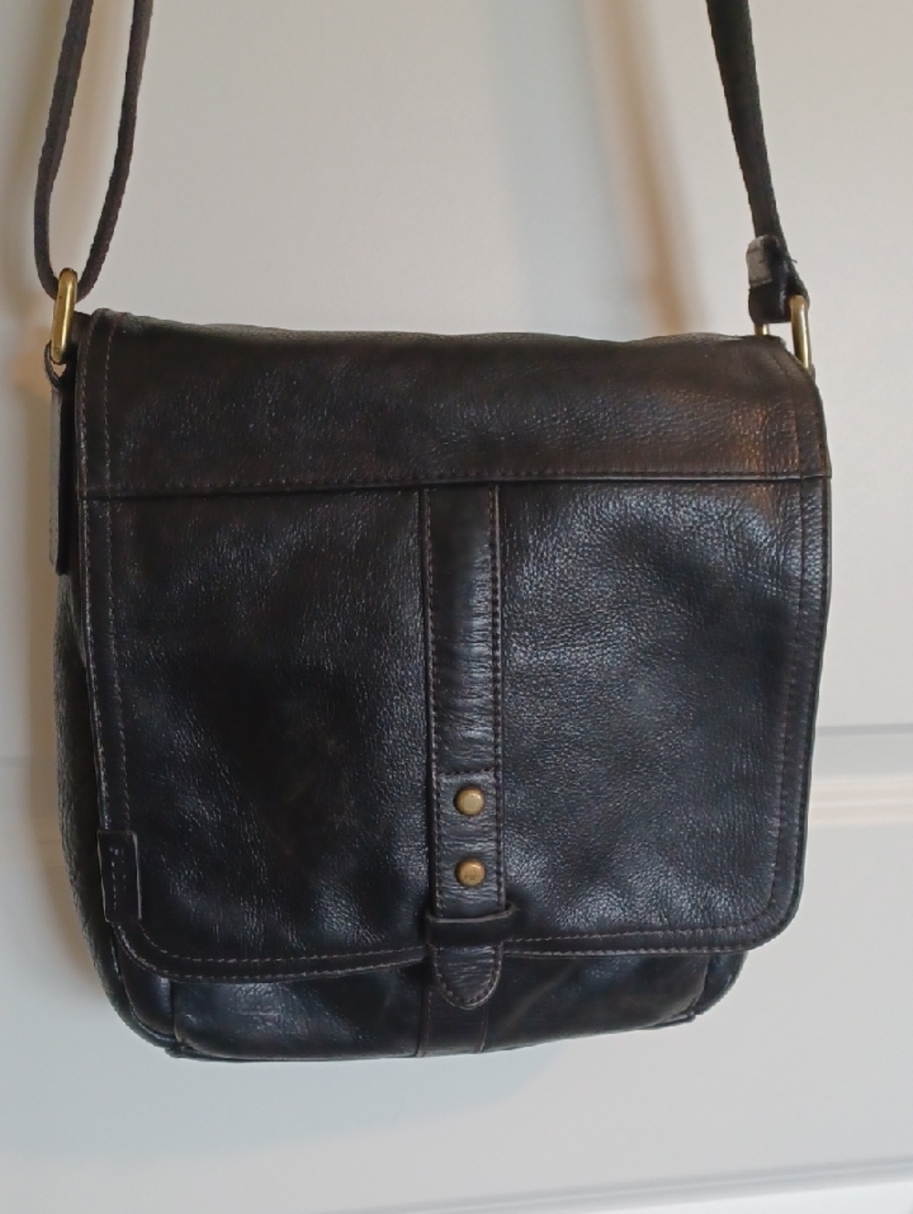 Fossil Travis City Bag Leather Messenger - Picture 2 of 12